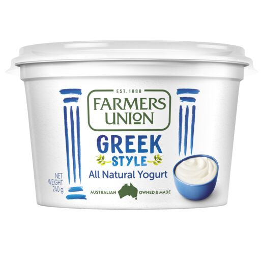 Farmers Union Greek Style Natural Yoghurt 240g