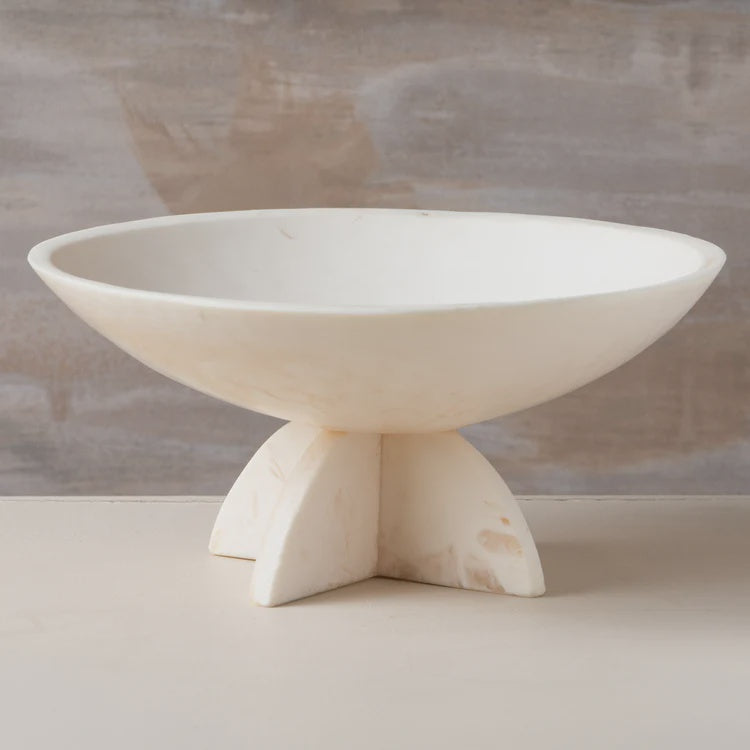 Flow Resin Fruit Bowl - Marshmallow