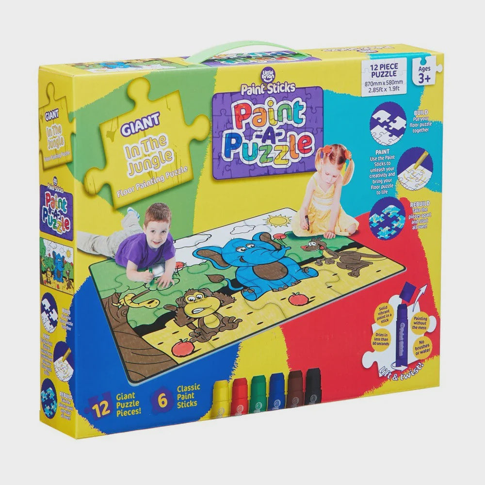 Little Brian Paint Sticks Paint A Puzzle Floor Painting Puzzle Assorted