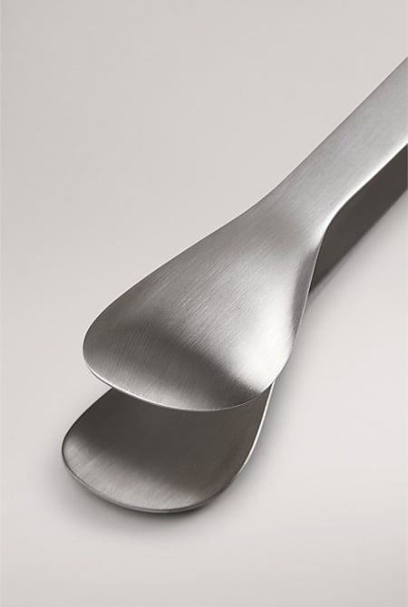 Nolan Tongs - Brushed Steel