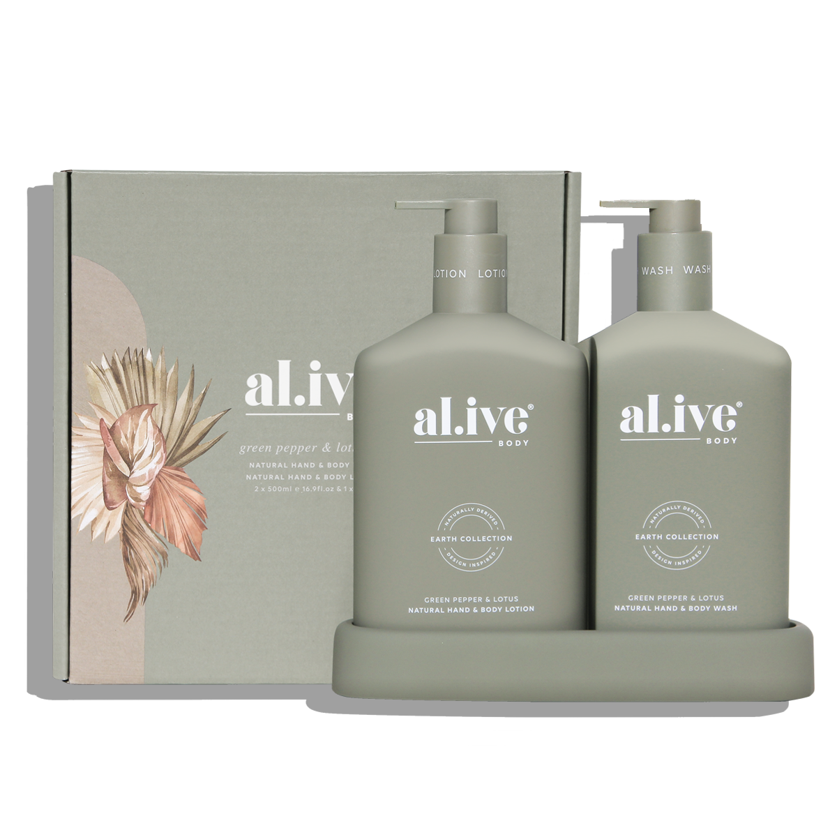 Al.ive Body Wash & Lotion Duo - Green Pepper & Lotus Duo