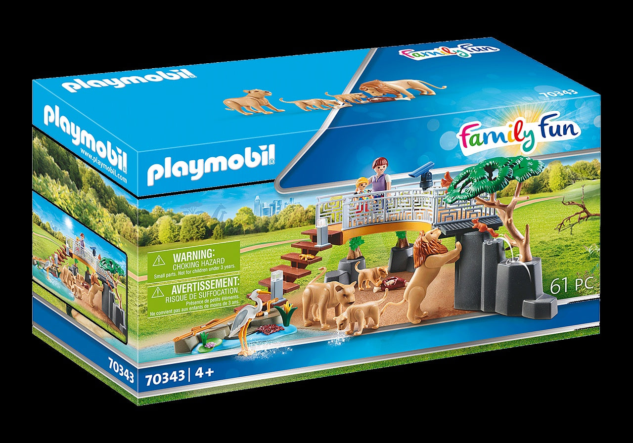 Playmobil Family Fun Outdoor Lion Enclosure