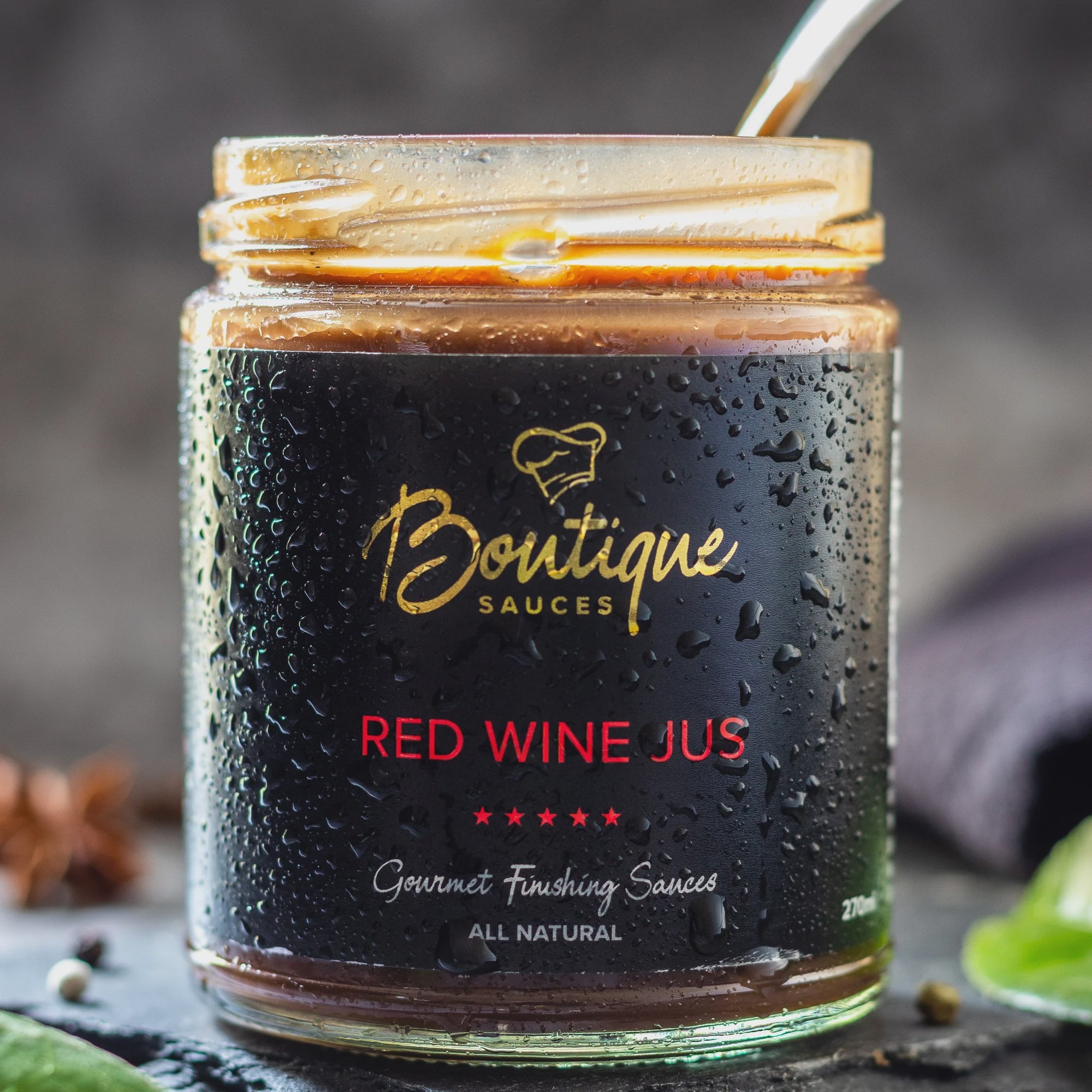 Boutique Sauces RED WINE JUS 270mls