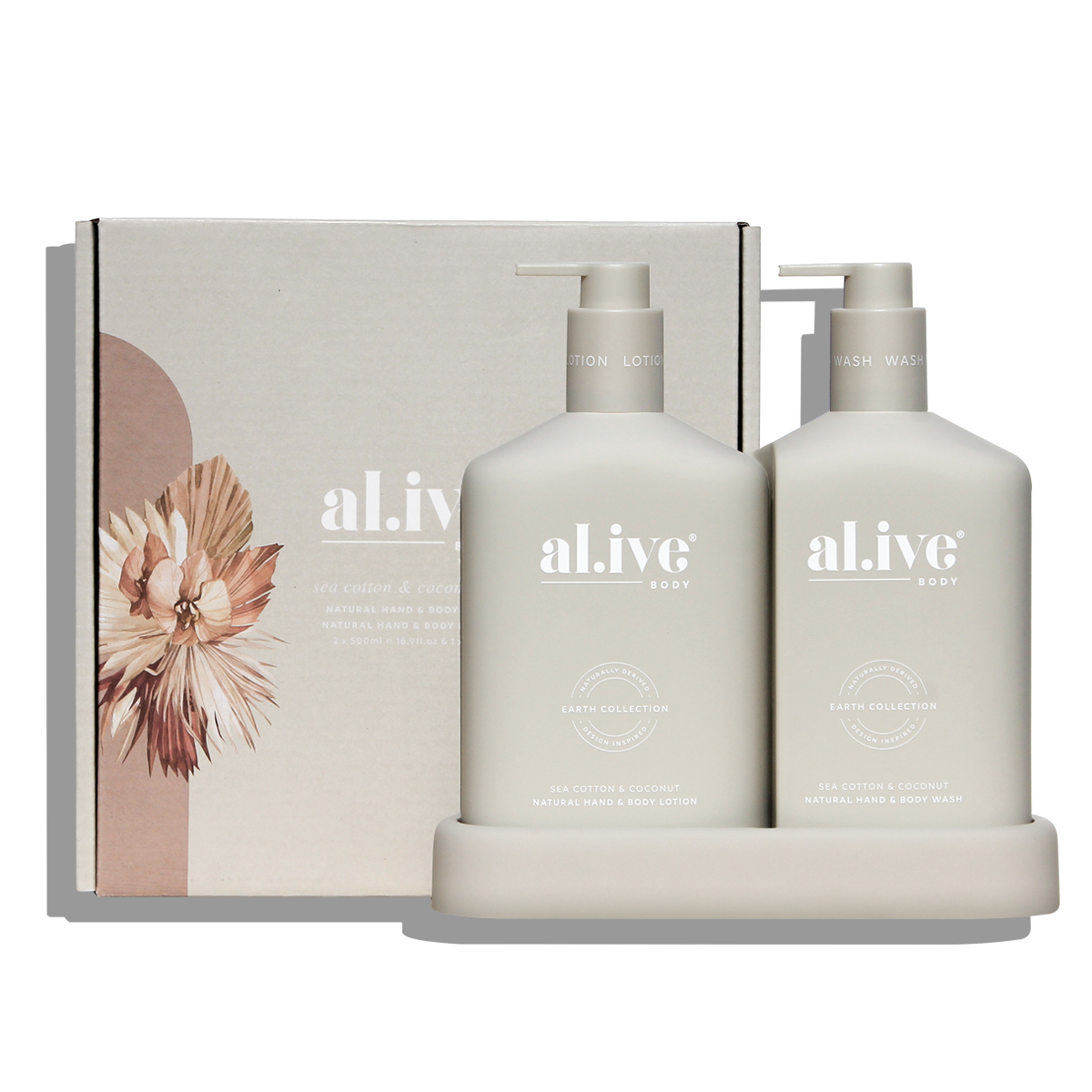 Al.ive Body Wash & Lotion Duo - Sea Cotton & Coconut Duo