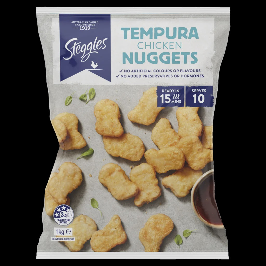 Steggles Tempura Chicken Nuggets 1kg