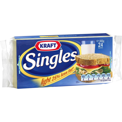 Kraft Cheese Singles Light 482g