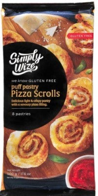 Simply Wize Puff Pastry Pizza Scrolls 500g