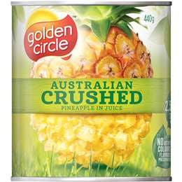 Golden Circle Crushed Pineapple in Juice 440g