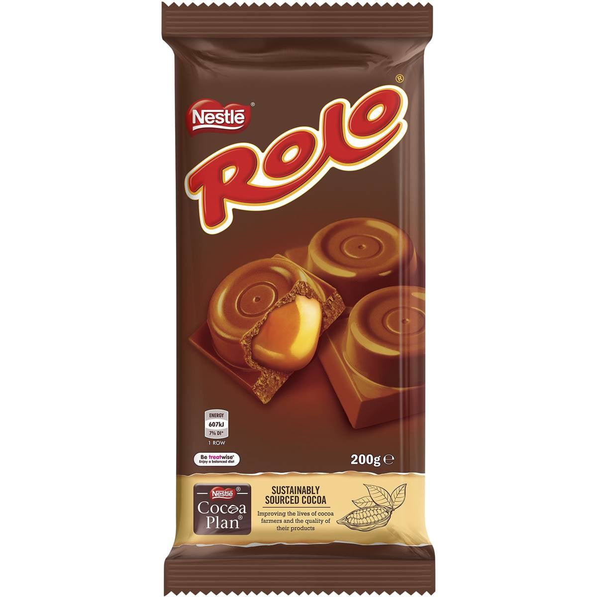 Nestle Rolo Milk Chocolate Caramel Block 200g