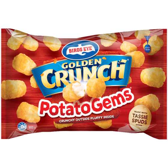 Birds Eye Potato Gems Golden Crunch 900g