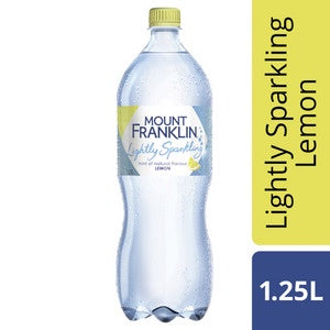 Mount Franklin Lemon Flavoured Lightly Sparkling Water 1.25L