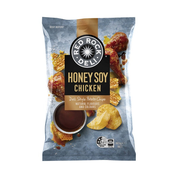 Red Rock Deli Honey Soy Chicken Potato Chips 165g