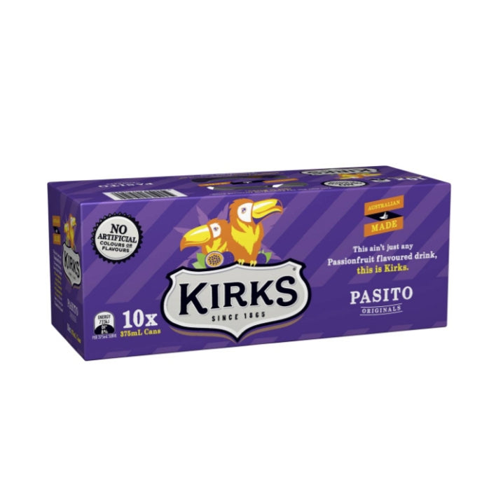 Kirks Pasito Cans 375mL x 10