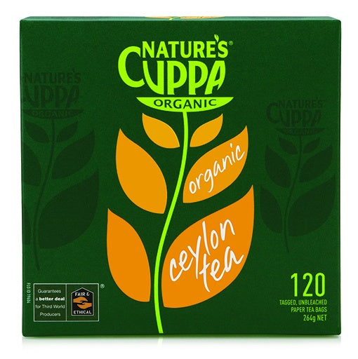 Nature's Cuppa Organic Premium Tea Bags 120pk