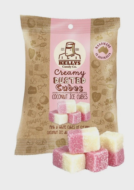 Kelly's Candy Coconut Ice Cubes - Snack Pack 90g