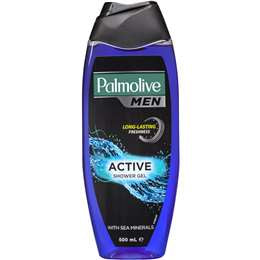 Palmolive Mens Active Shower Gel 500ml