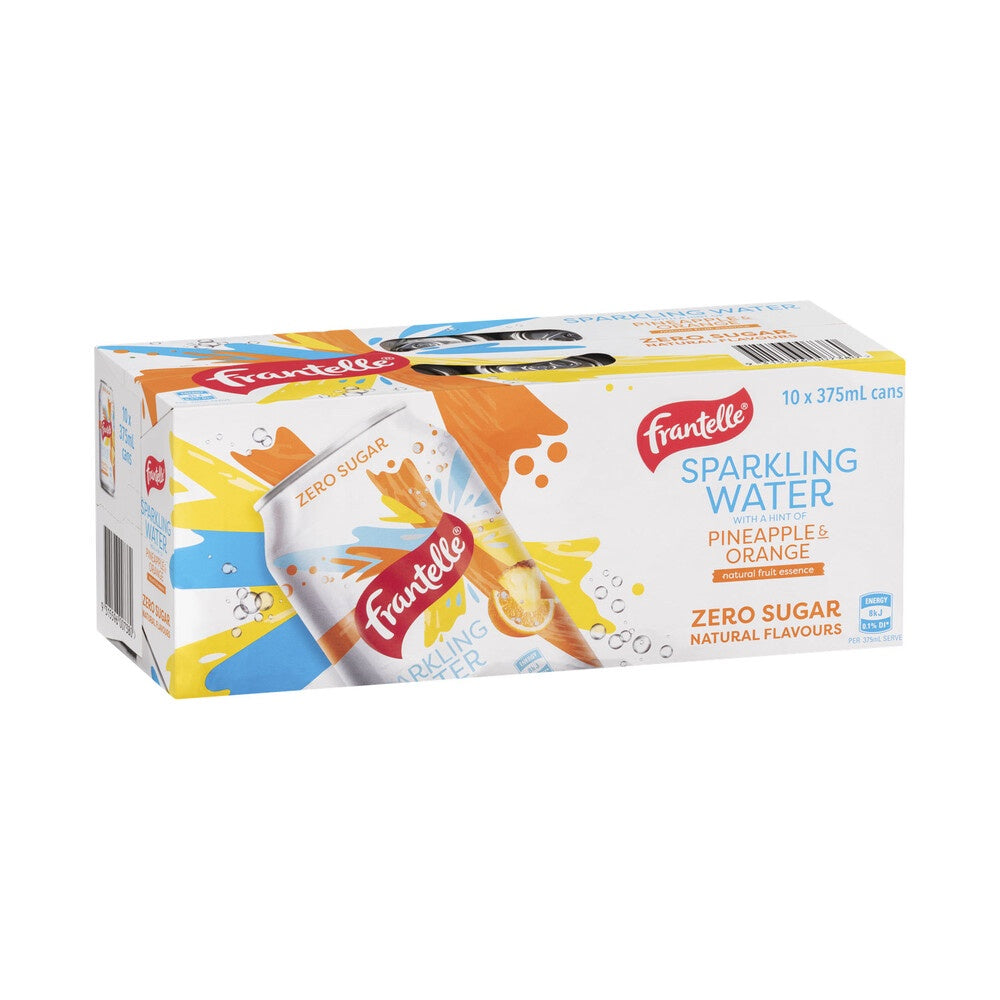 Frantelle Pineapple & Orange Sparkling Water 10 x 375ml