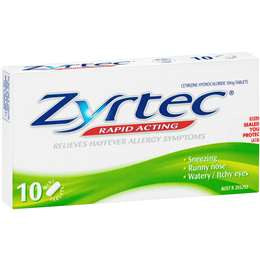 ZYRTEC Tablets x 10