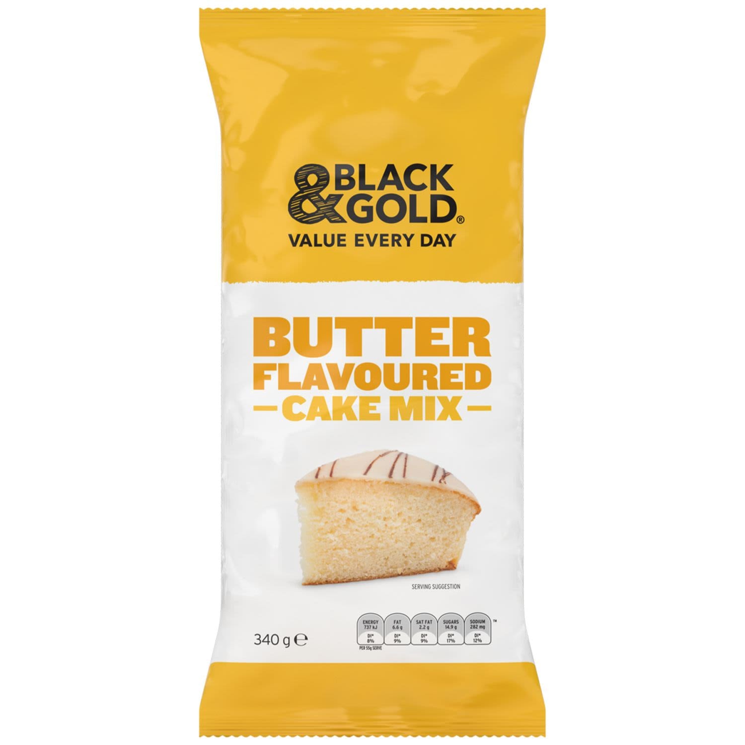 Black & Gold Butter Cake Mix 340g