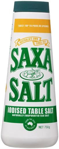 Saxa Iodized Salt 750g