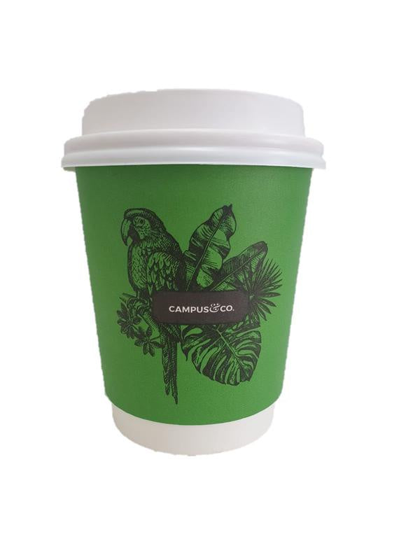 Campus & Co Jungle Double Wall Coffee Cups 280ml 25pk