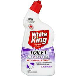 White King Lavender Bleach Gel Toilet Cleaner 700ml