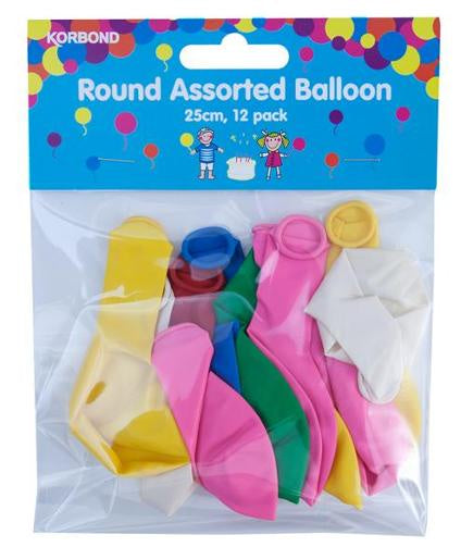 Korbond Balloons 12pk