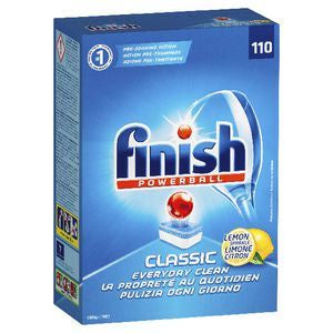 Finish Powerball Classic Lemon Sparkle Dishwashing Tablets 110pk