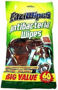 Eazi Antibacterial Wipes 60 pk