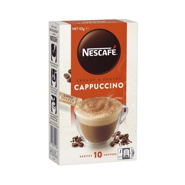 Nescafe Coffee Sachets Cappuccino 10 Pack