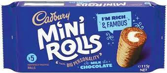 Cadbury Mini Rolls Choc 5pk