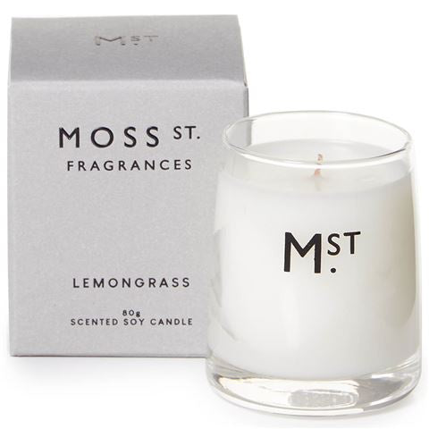 Moss St Lemongrass Candle 80g