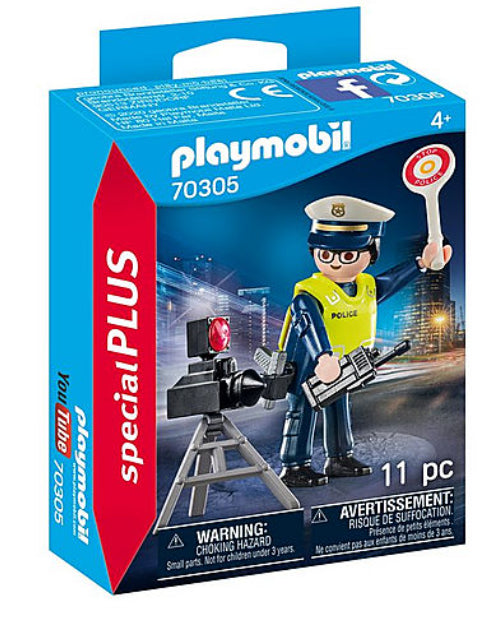 Playmobil Police Officer with Speed Trap