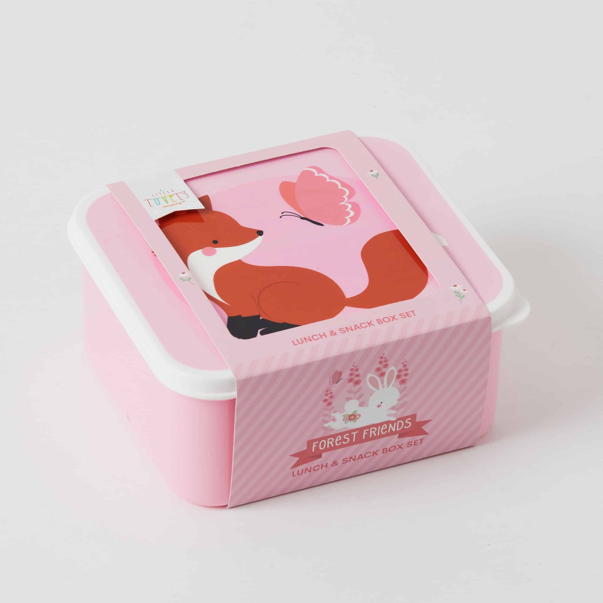 A Lovely Little Company Forest Friends Lunch & Snack Box Set of 4