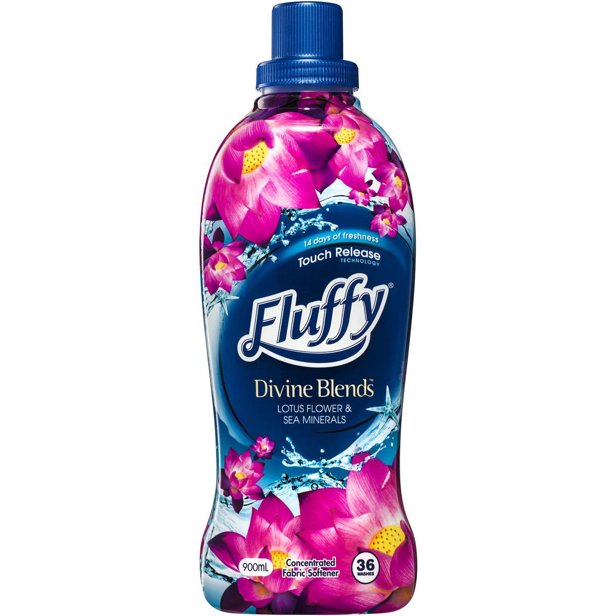 Fluffy Lotus Fabric Softener Divine Blends 900ml