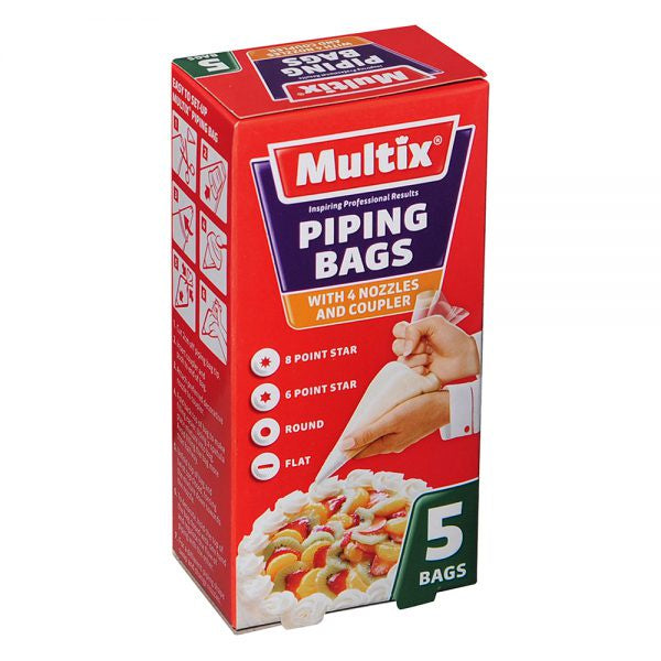 Multix Piping Bags 5pk