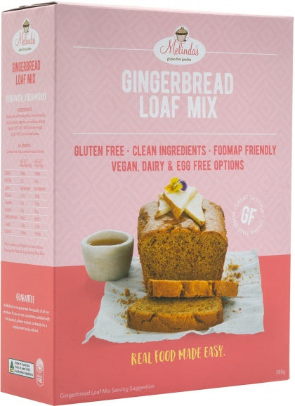 Melindas Gingerbread Loaf GF Pre-mix 380g