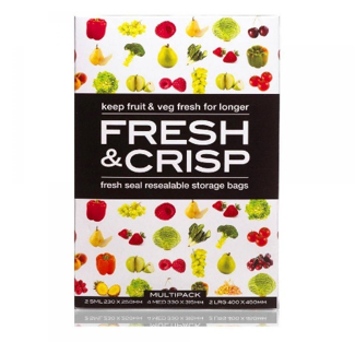 Fresh & Crisp Vege Bag Multi size 8 pk