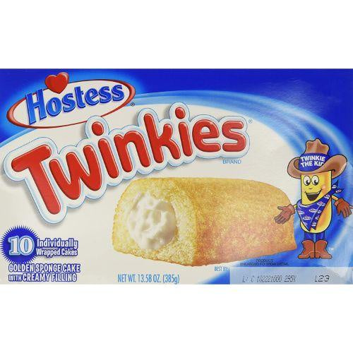 Hostess Twinkies Sponge Cake with Cream Filling 10 Pack 385g