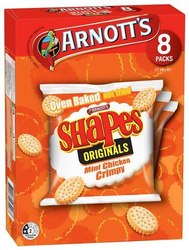 Arnotts Shapes Snacks Mini Chicken Crimpy 200g