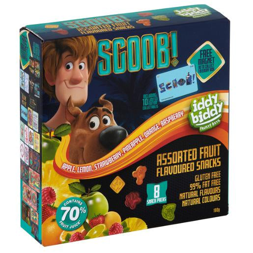 Iddy Biddy Scoob Fruit Snacks 160g