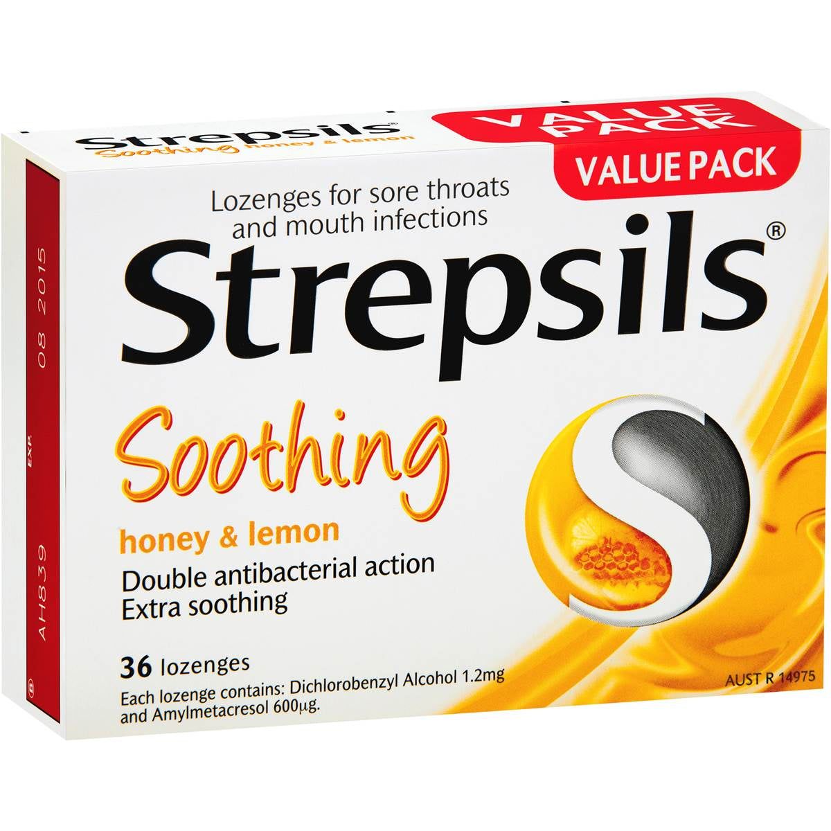 Strepsils Honey and Lemon Lozenges x 36