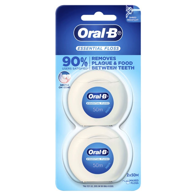 Oral B essential floss 2 pk 50m