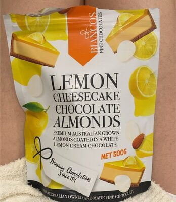 Lemon Cheesecake Chocolate Almonds 200g