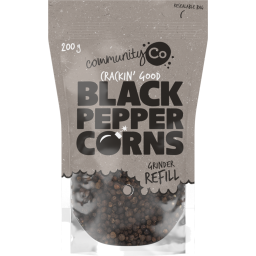 Community Co Whole Black Pepper Refill 200g