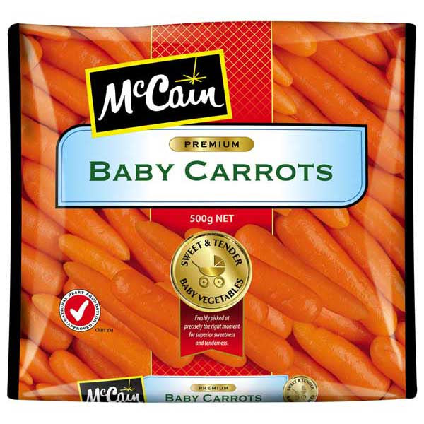 McCain Baby  Carrots Frozen 500g