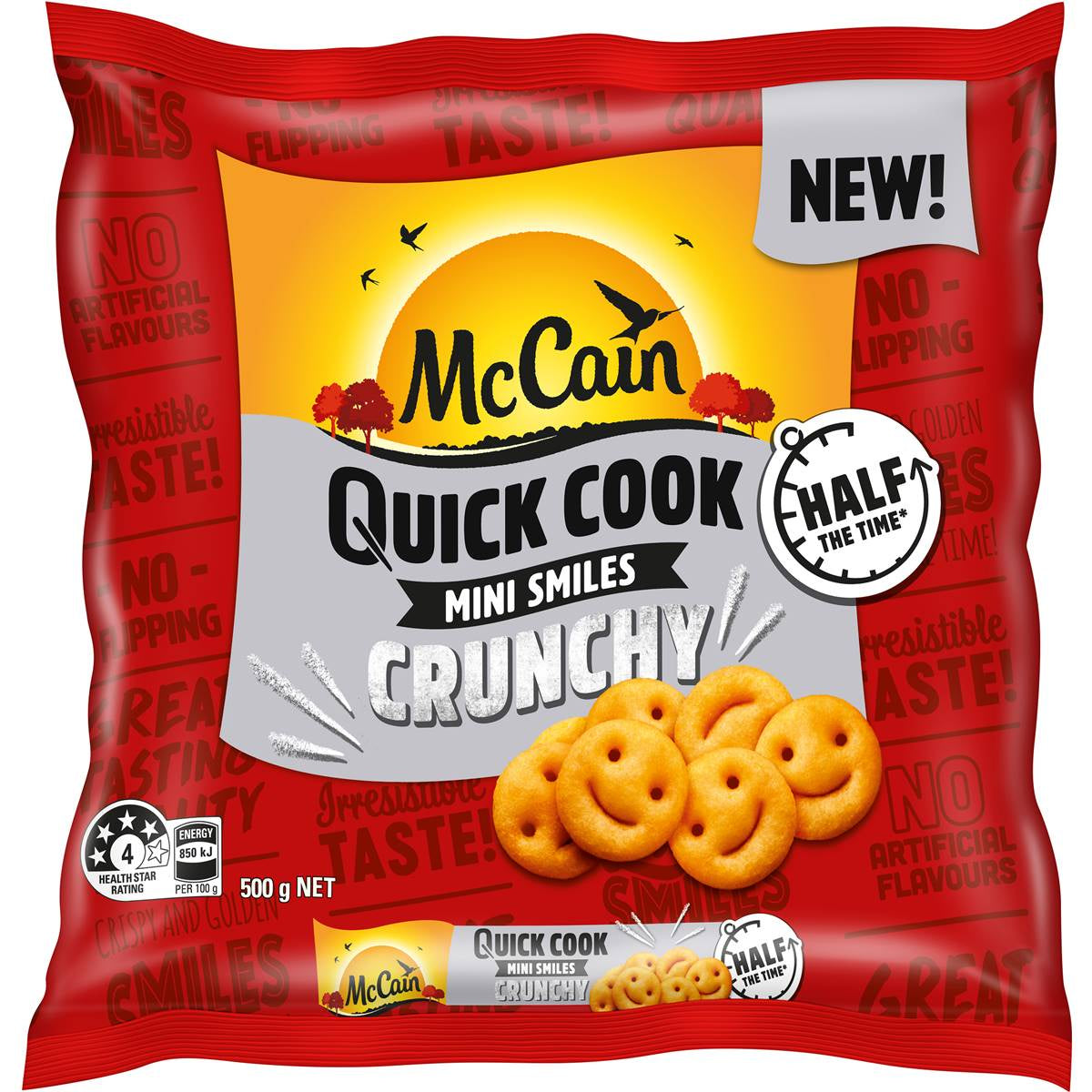 McCain Fries Quickcook Mini Smiley 500g
