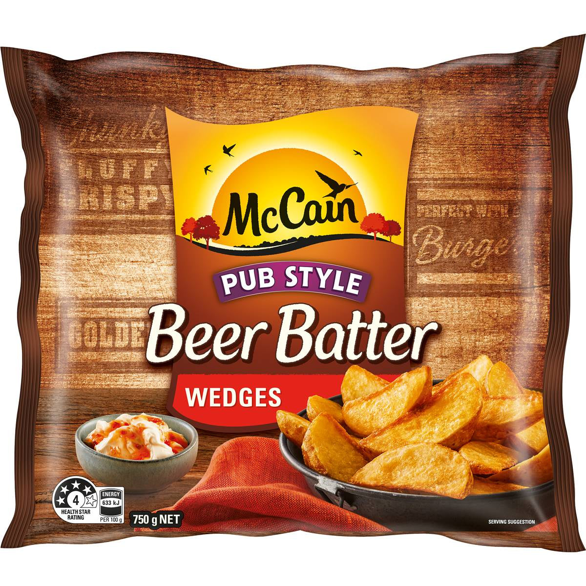 McCain Beer Batter Potato Wedges 750g