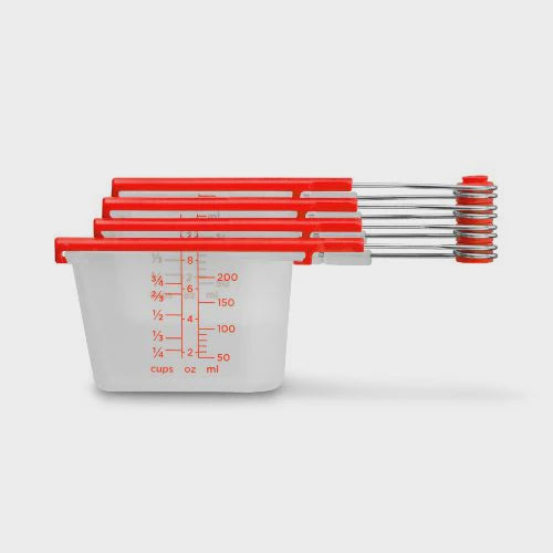 Dreamfarm Levups measuring cups Red