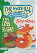 The Natural Confectionery Co Reduced Sugar Snakes 230g